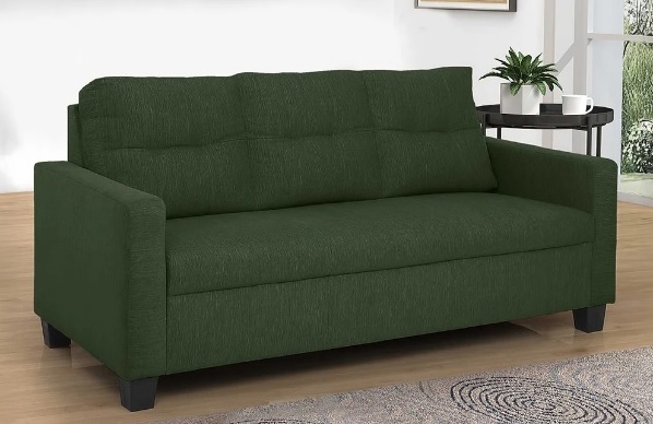 Modern Green Fabric Sofa for Stylish Living Spaces.